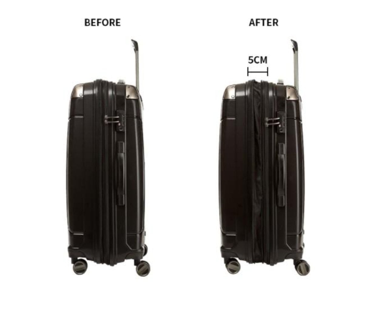 [Lucky Planet]  Frieden Red 24-inch Hard Case Luggage - Luckyplanetusa