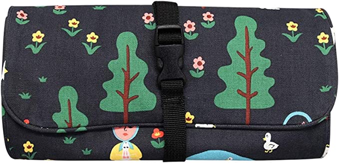 1537 Travel Packing Organizer Cotton Traveler Roll Pouch