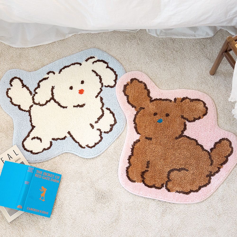 Cute Poodle Design Mat/ Room Rugs - Adopt Me!