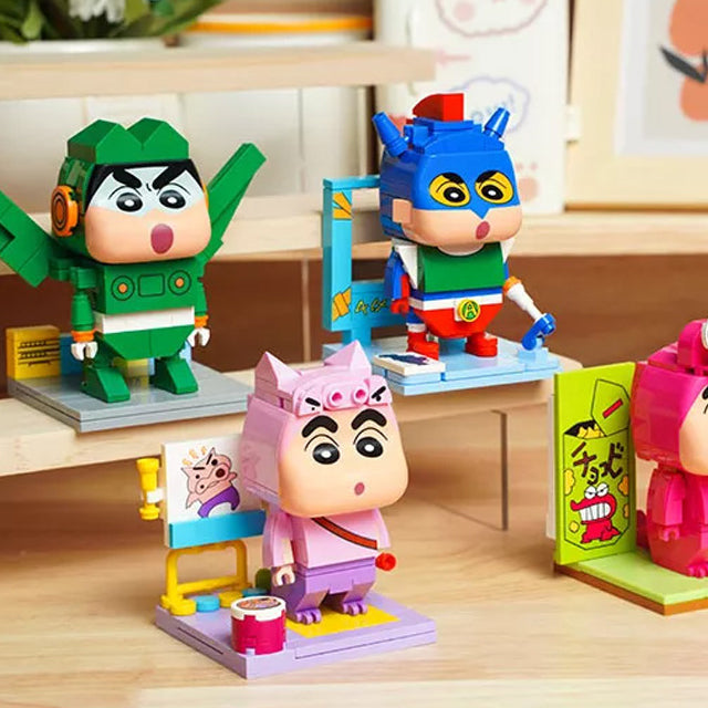 Crayon Shinchan and Friends DIY stand Blocks - Luckyplanetusa