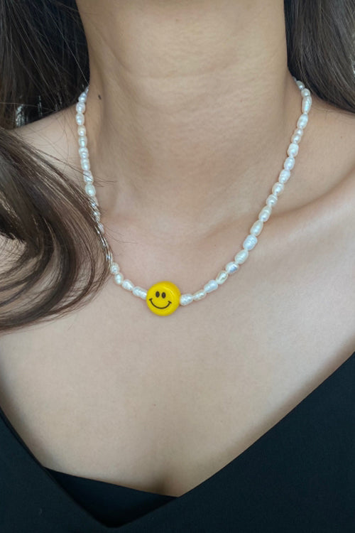 Smile Pearl Necklace - Luckyplanetusa