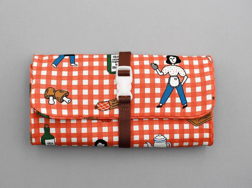 1537 Travel Packing Organizer Cotton Traveler Roll Pouch