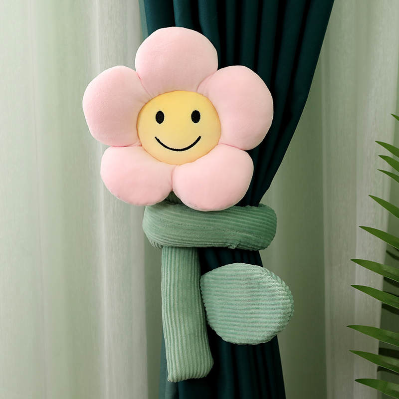 Big Smile Flower Curtain Holder room deco/ interior acc - Luckyplanetusa