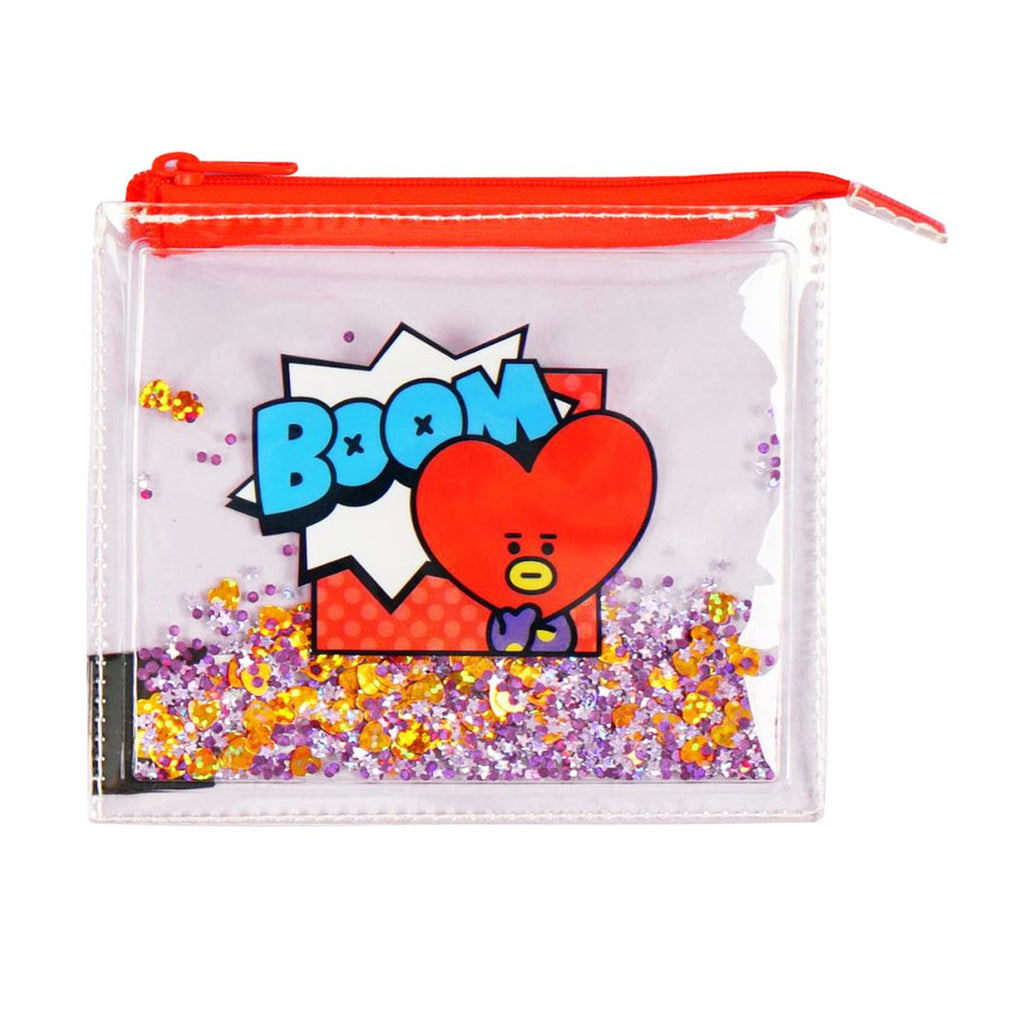 BT21 Official Spangle mini pouch wallet - Luckyplanetusa