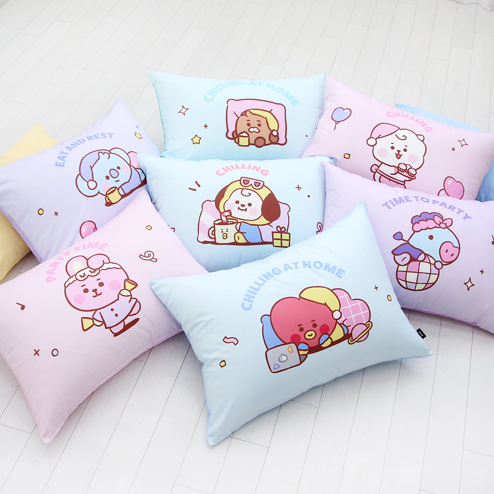 BT21 Cotton Big Pillow Cover Case - Luckyplanetusa