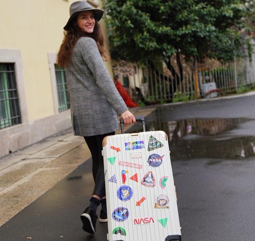 [Lucky Planet] Removable Luggage Reform Stickers - Memphis 12PCS - Luckyplanetusa