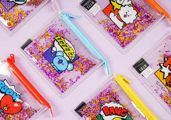 BT21 Official Spangle mini pouch wallet