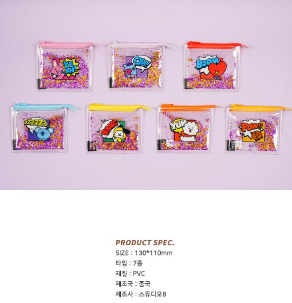 BT21 Official Spangle mini pouch wallet