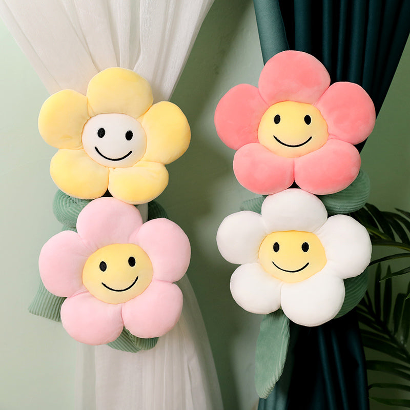 Big Smile Flower Curtain Holder room deco/ interior acc - Luckyplanetusa
