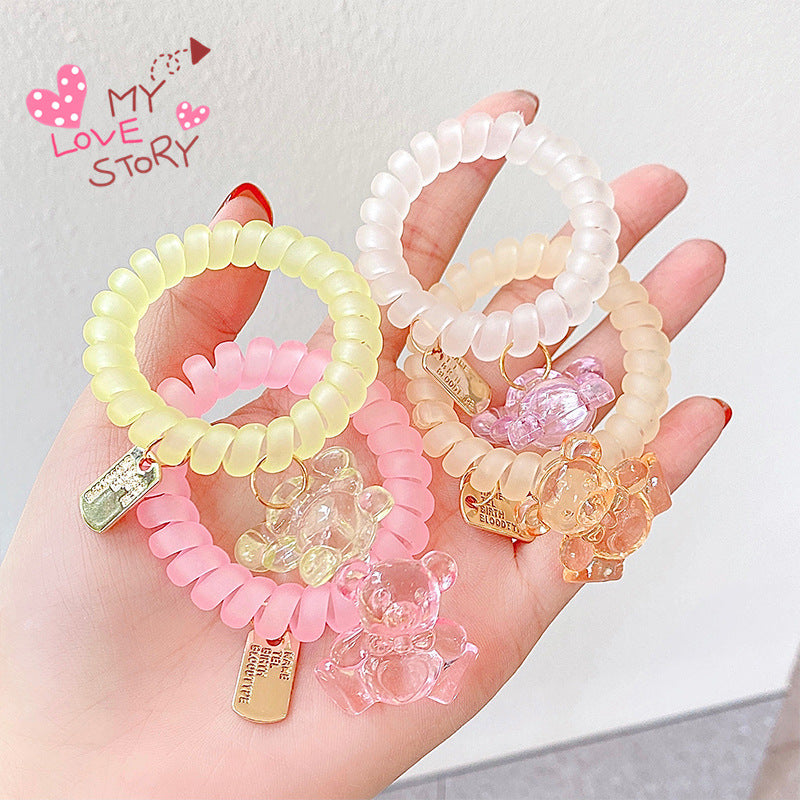 3D Bear Hair tie String Scrunches