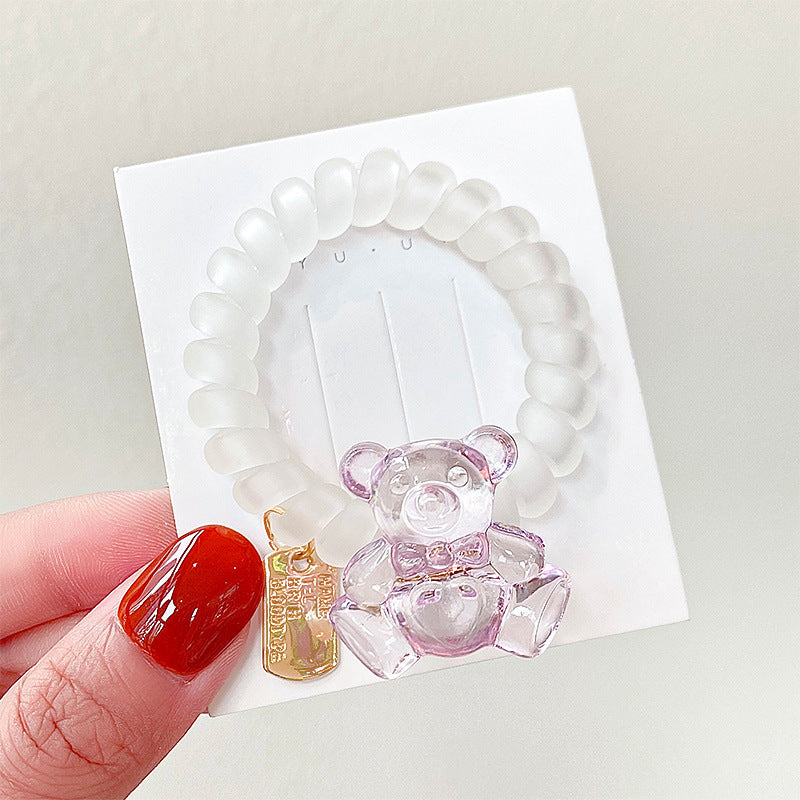 3D Bear Hair tie String Scrunches