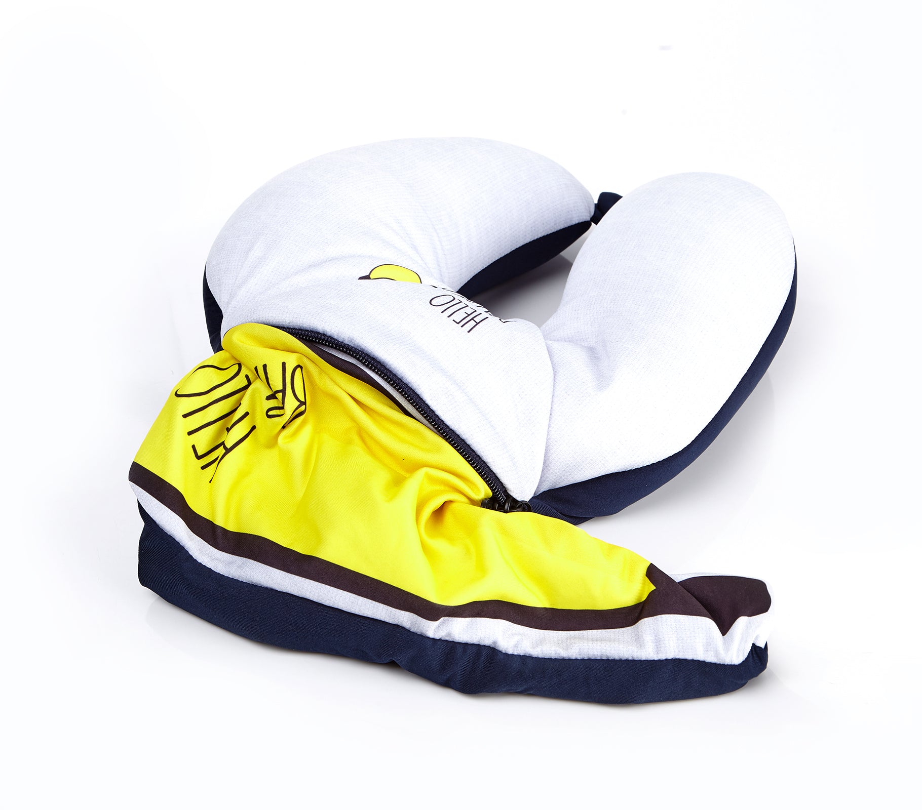LUCKY PLANET 2 in 1 Travel Neck Pillow Cushion -BANANA Transform to Neck Cushion/Luggage Holding - Luckyplanetusa