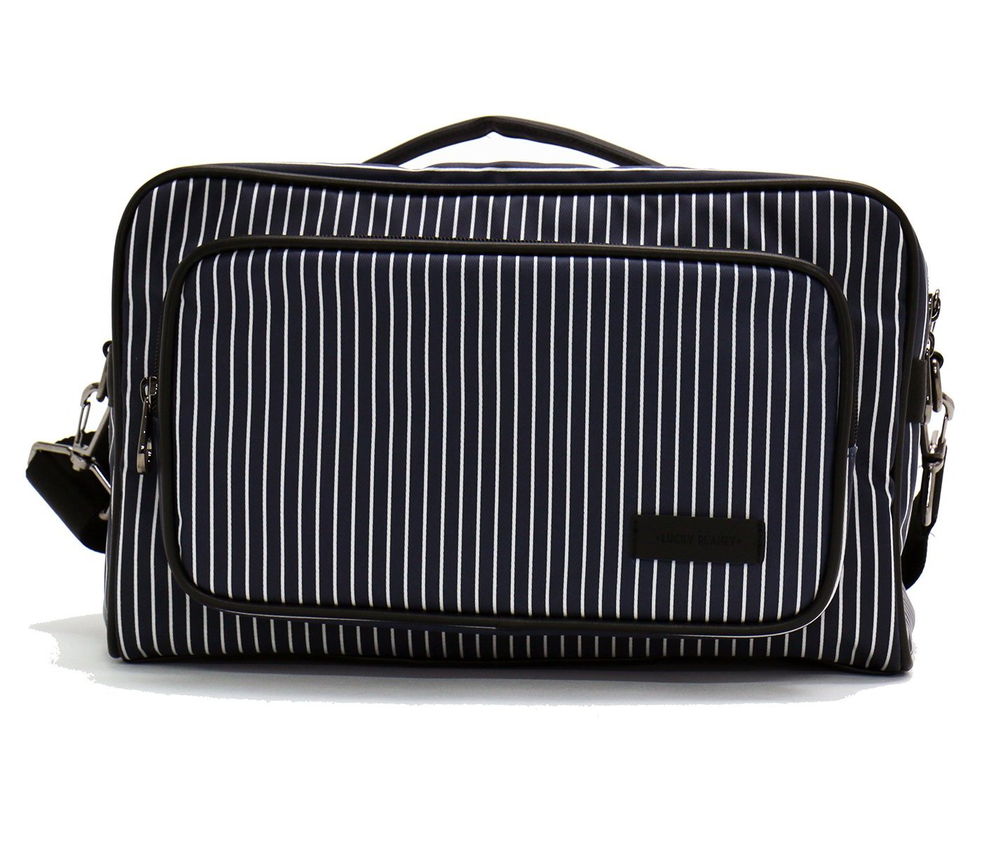 [Lucky Planet] Stripe Boston Travel Duffel Bag - Small - Luckyplanetusa