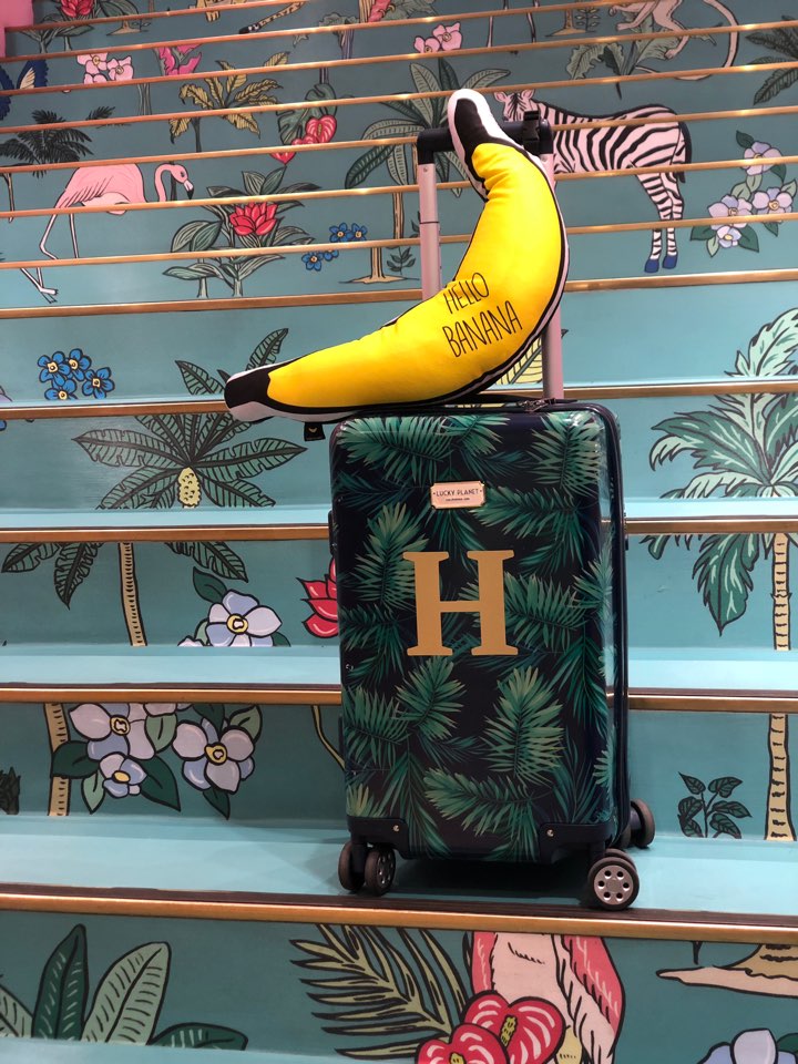 LUCKY PLANET 2 in 1 Travel Neck Pillow Cushion -BANANA Transform to Neck Cushion/Luggage Holding - Luckyplanetusa