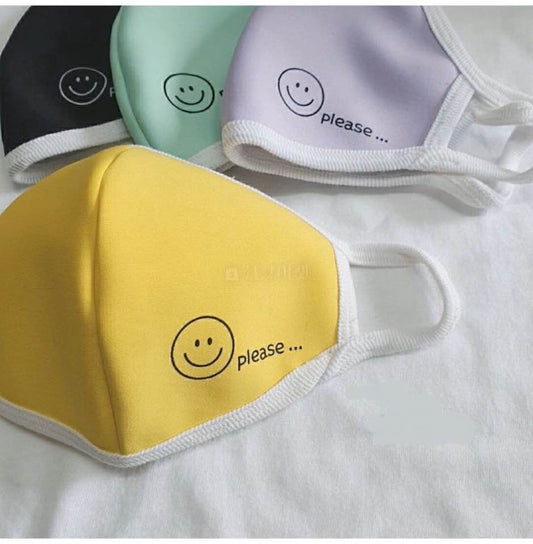 STAY SMILE Face Mask Made in Korea/Adult Kids/US Shipping/4color/Washable - Luckyplanetusa