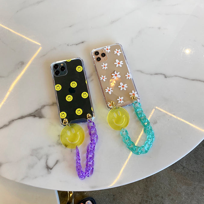 Smile Phone Case with handle chain