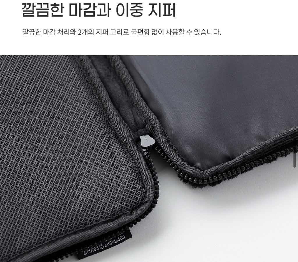 Little Paper Doggy Fluffy Laptop Bag with Handle, Pocket