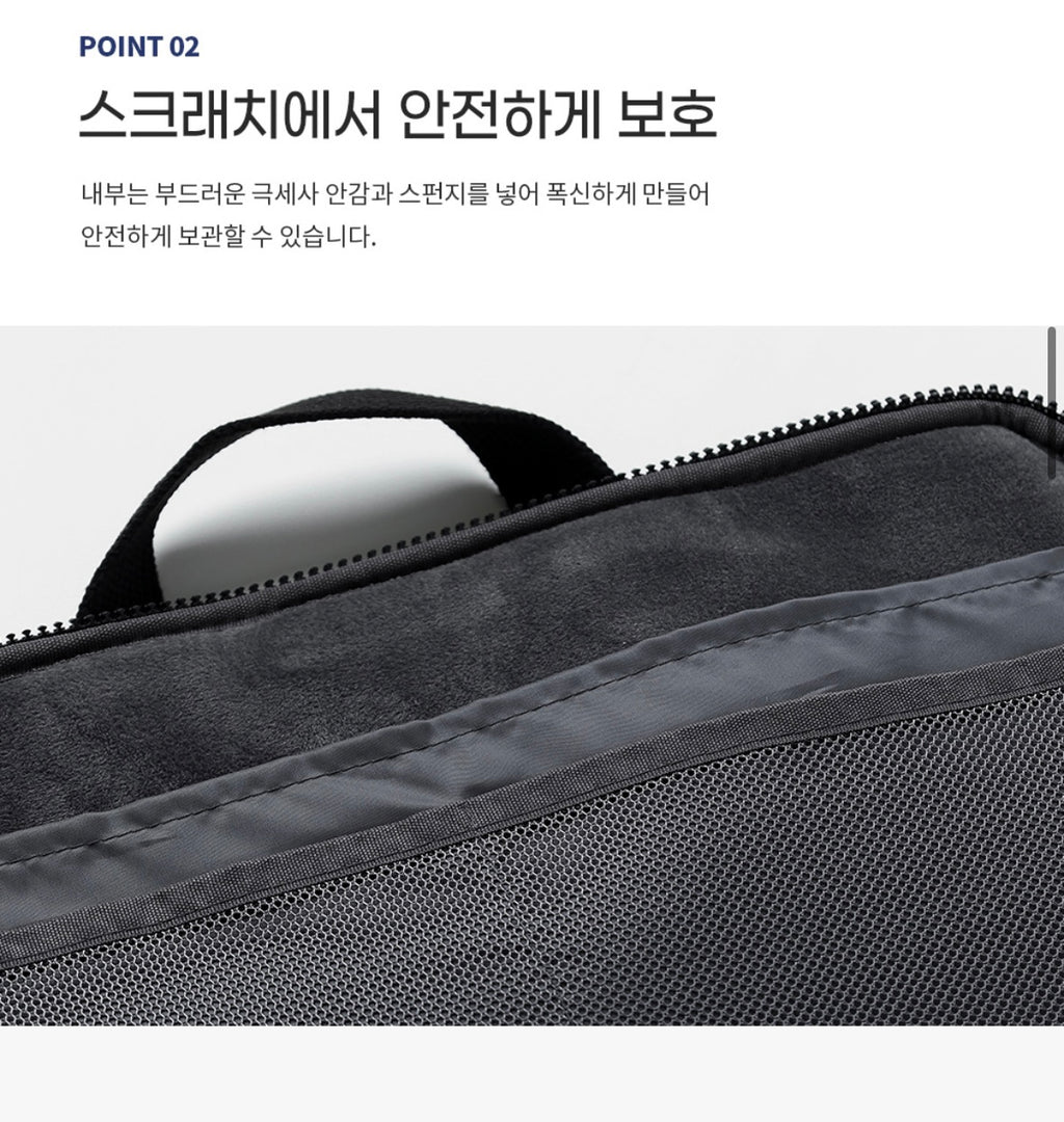 Little Paper Doggy Fluffy Laptop Bag with Handle, Pocket