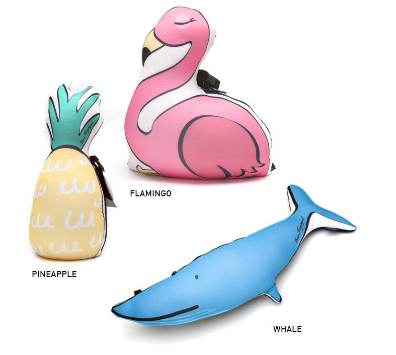 [Lucky Planet] Bon Voyage 2 in1 Travel Head Rest Neck Pillow _Whale - Luckyplanetusa