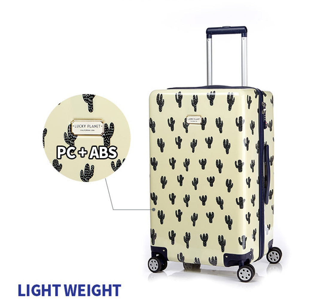 [Lucky Planet] Cactus 21-inch Hard Case Luggage - Luckyplanetusa