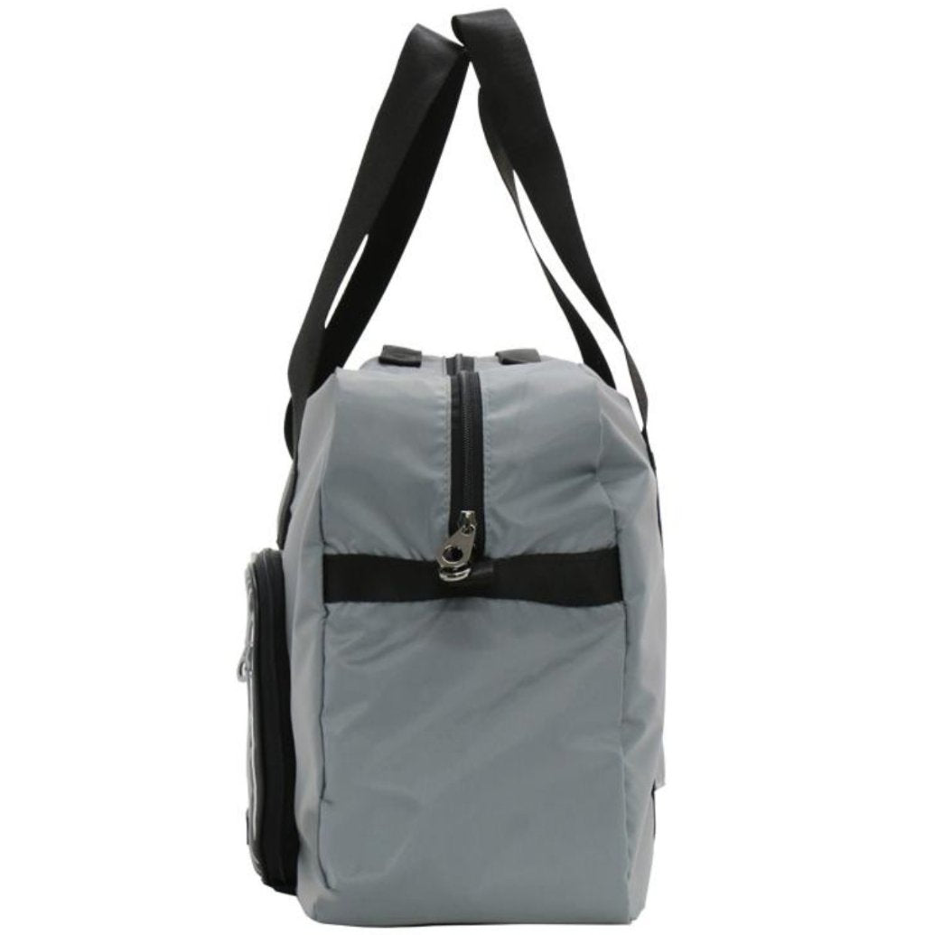 [Lucky Planet] Stripe Foldable Boston Travel  Duffel Bag - Luckyplanetusa