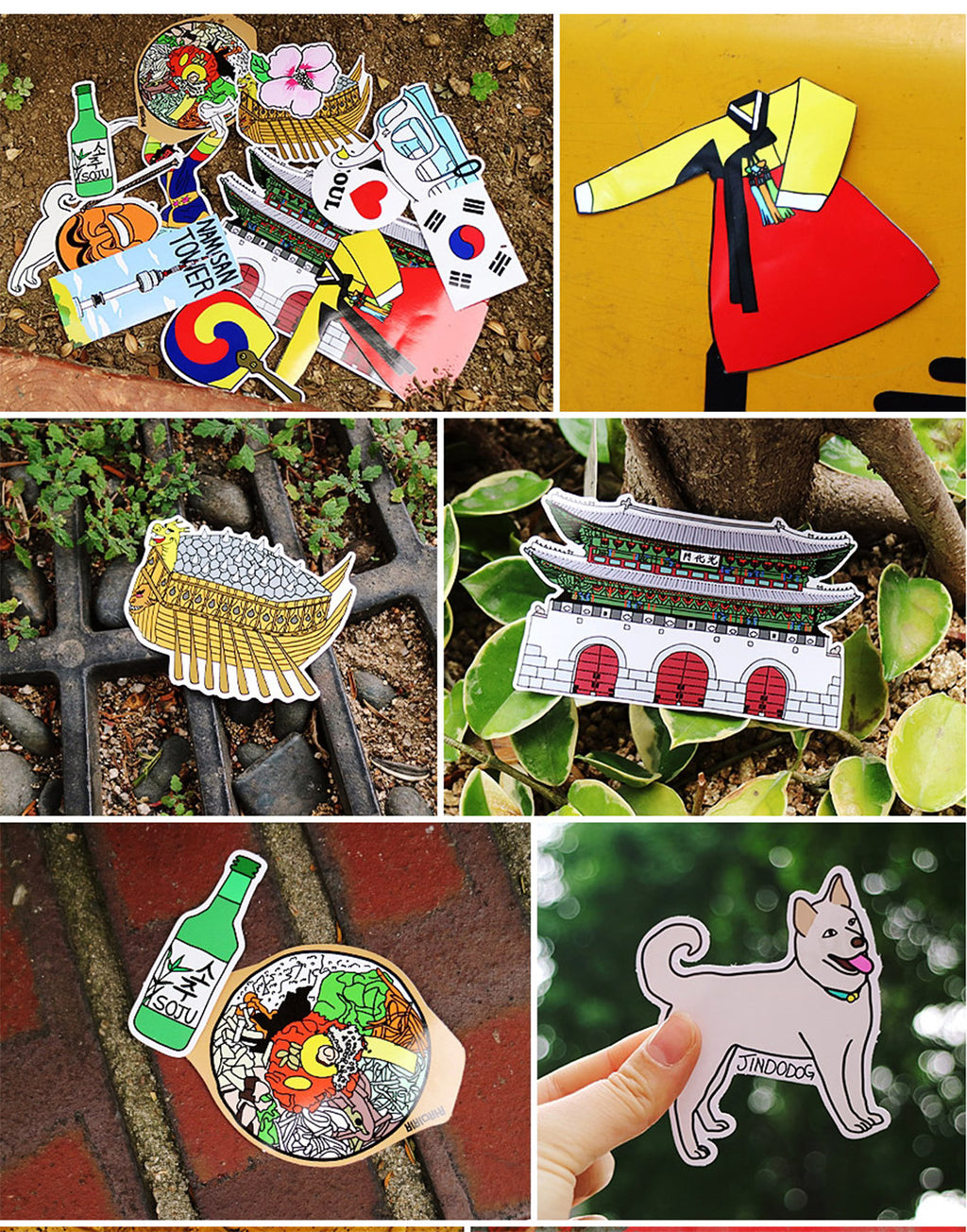 [Lucky Planet] Removable Luggage Reform Stickers - Korea - Luckyplanetusa