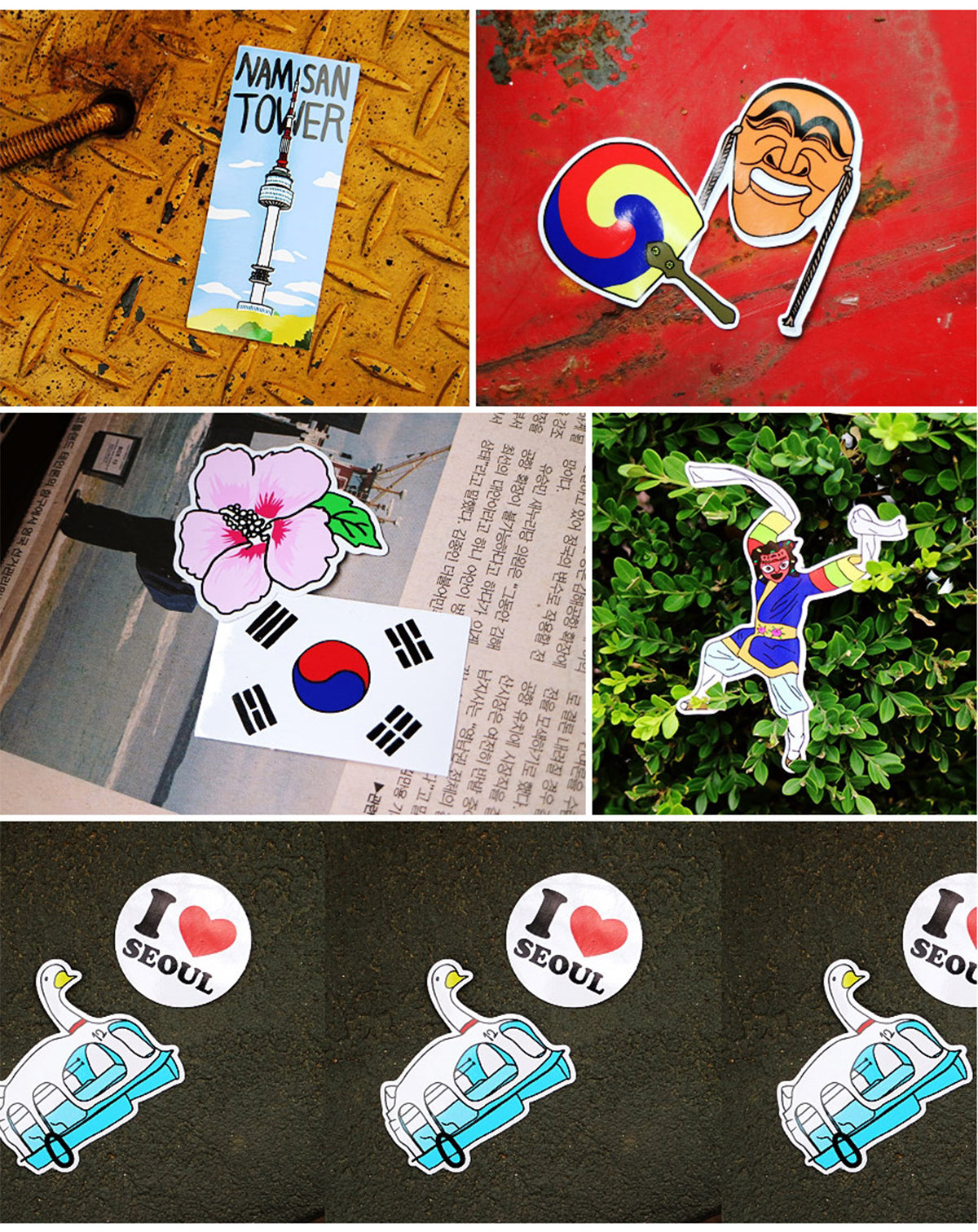 [Lucky Planet] Removable Luggage Reform Stickers - Korea - Luckyplanetusa