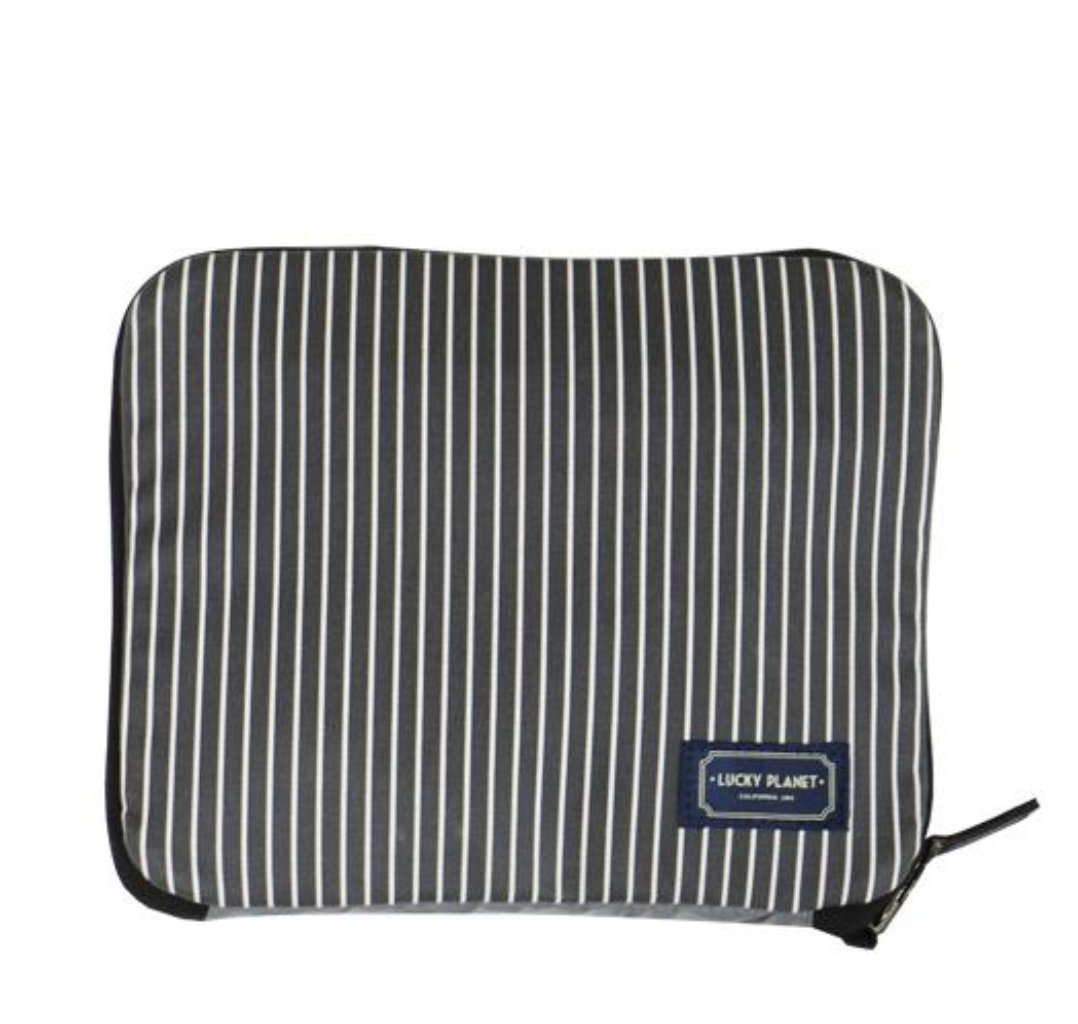 [Lucky Planet] Stripe Foldable Boston Travel  Duffel Bag - Luckyplanetusa