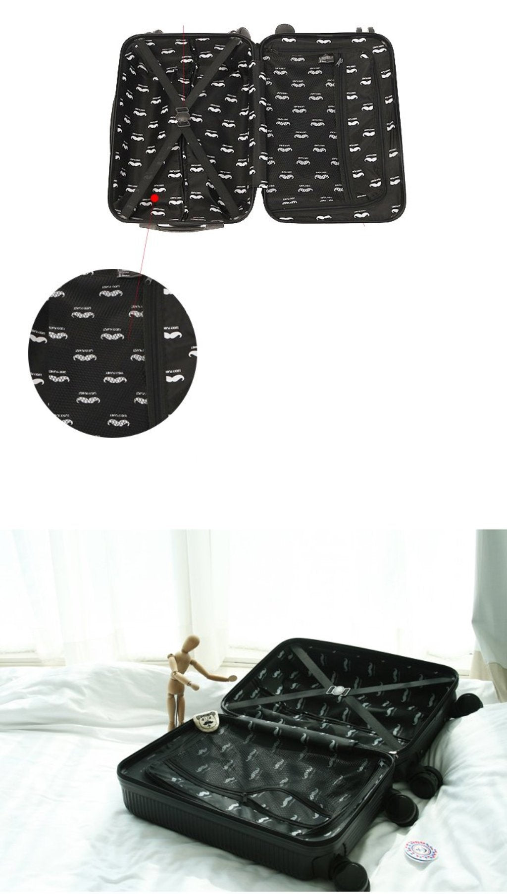 [Lucky Planet] Gentleman on Board 24-inch Luggage - Luckyplanetusa