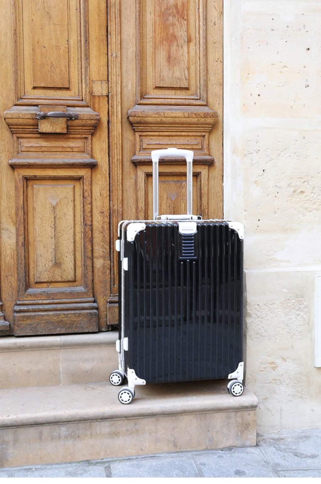 [Lucky Planet]  Edge 26-inch Luggage - French Gray - Luckyplanetusa