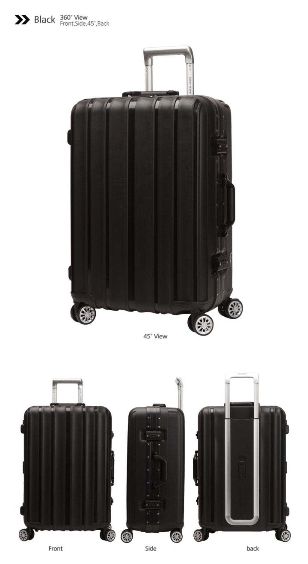 [Lucky Planet]  Fortis Frame 20-inch Hard Case Luggage - Luckyplanetusa