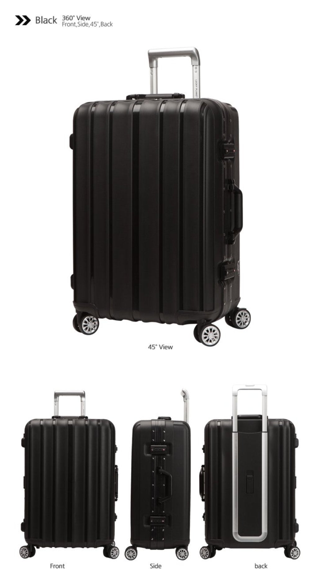 24 inch deals hard shell luggage