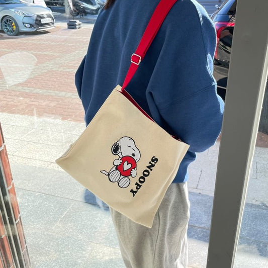 Snoopy Daily Canvas Shoulder/ Cross Bag- Peanuts Official