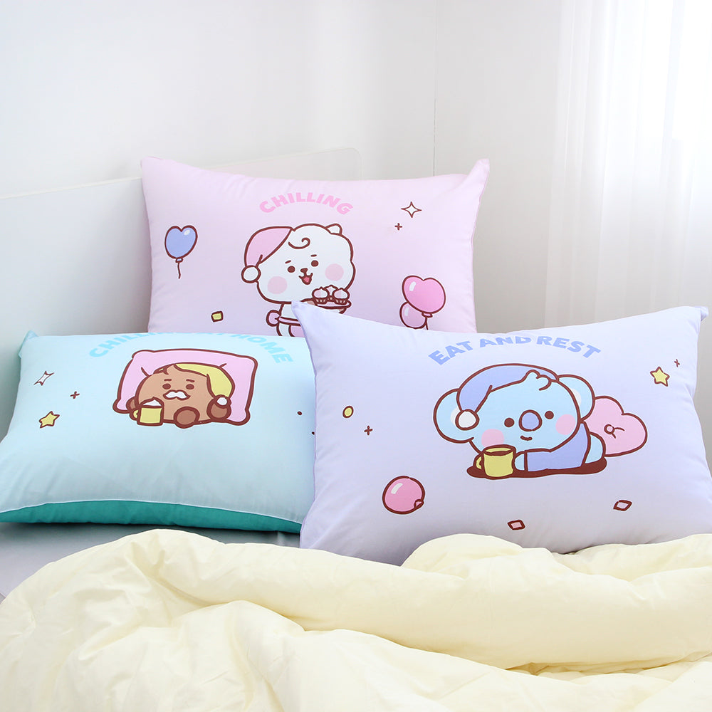 BT21 Cotton Big Pillow Cover Case - Luckyplanetusa