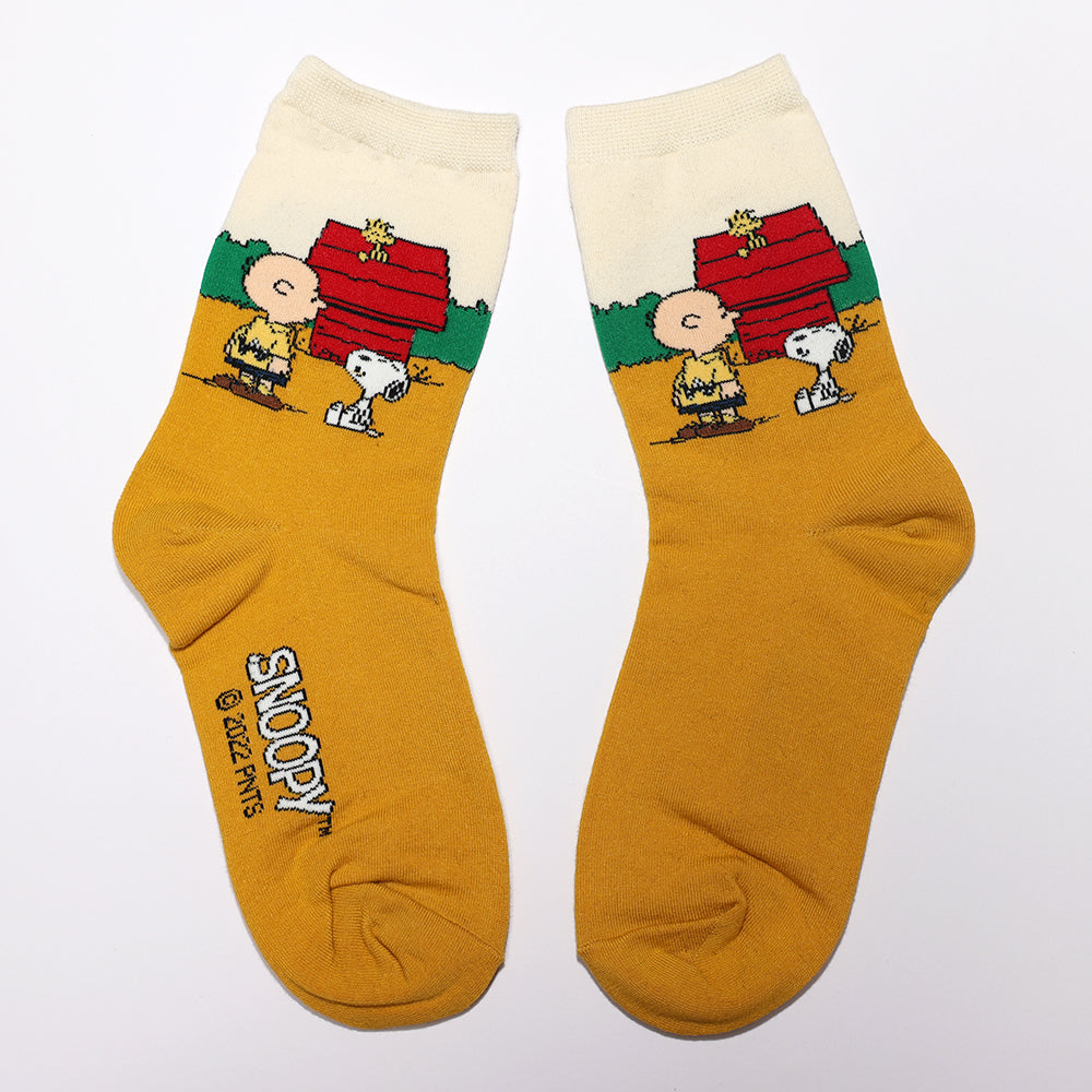 Snoopy characters Holiday Crew Socks
