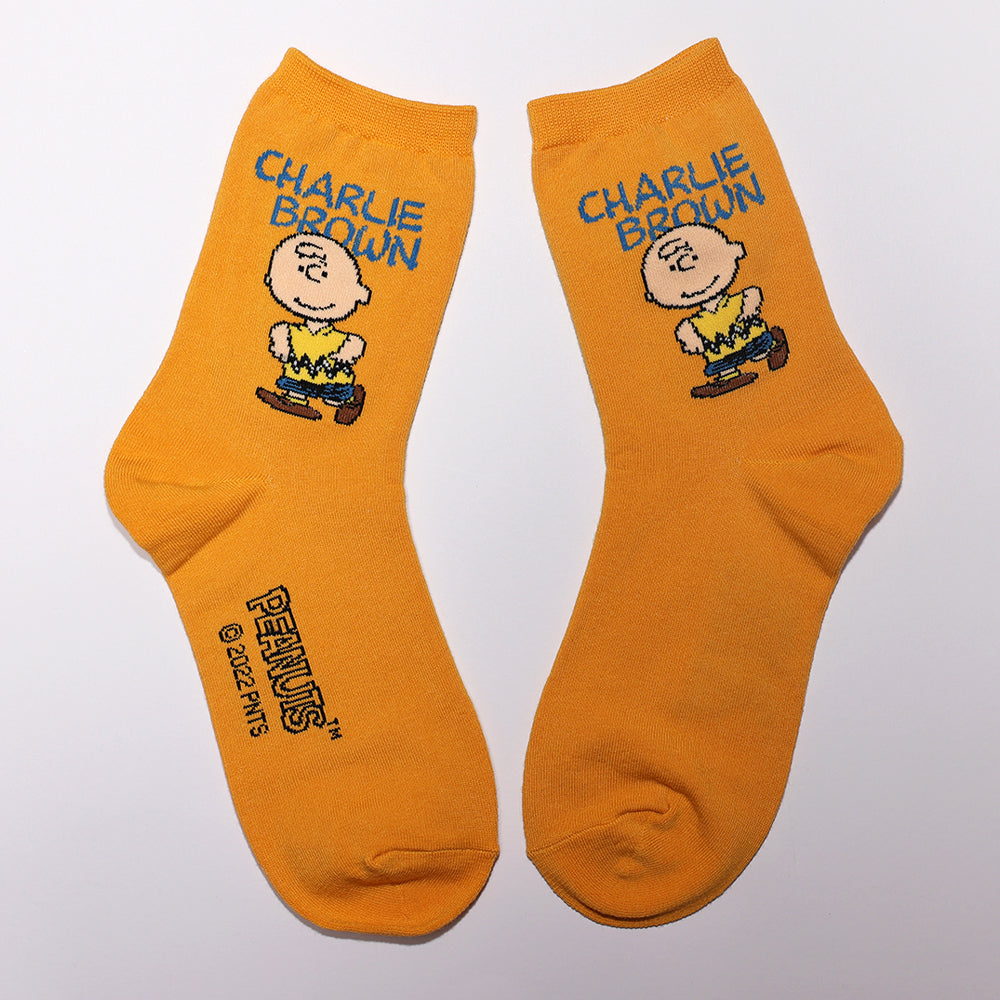 Snoopy and friends characters Solid Crew Socks