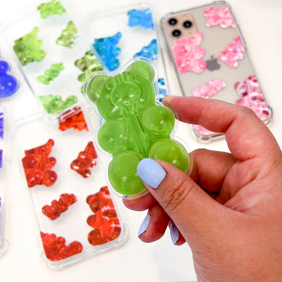 Gummy Bear Phone Grip Tok Handle Stand