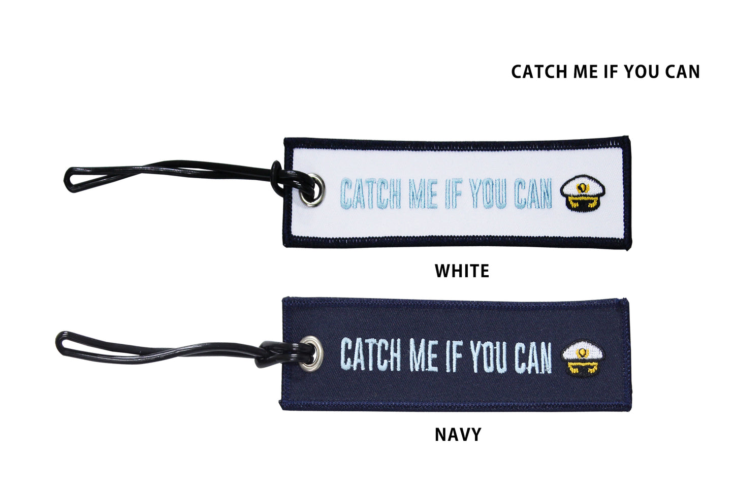 [Lucky Planet] Embroidered  Luggage Name Tags - Kiss Me Before Flight - Luckyplanetusa