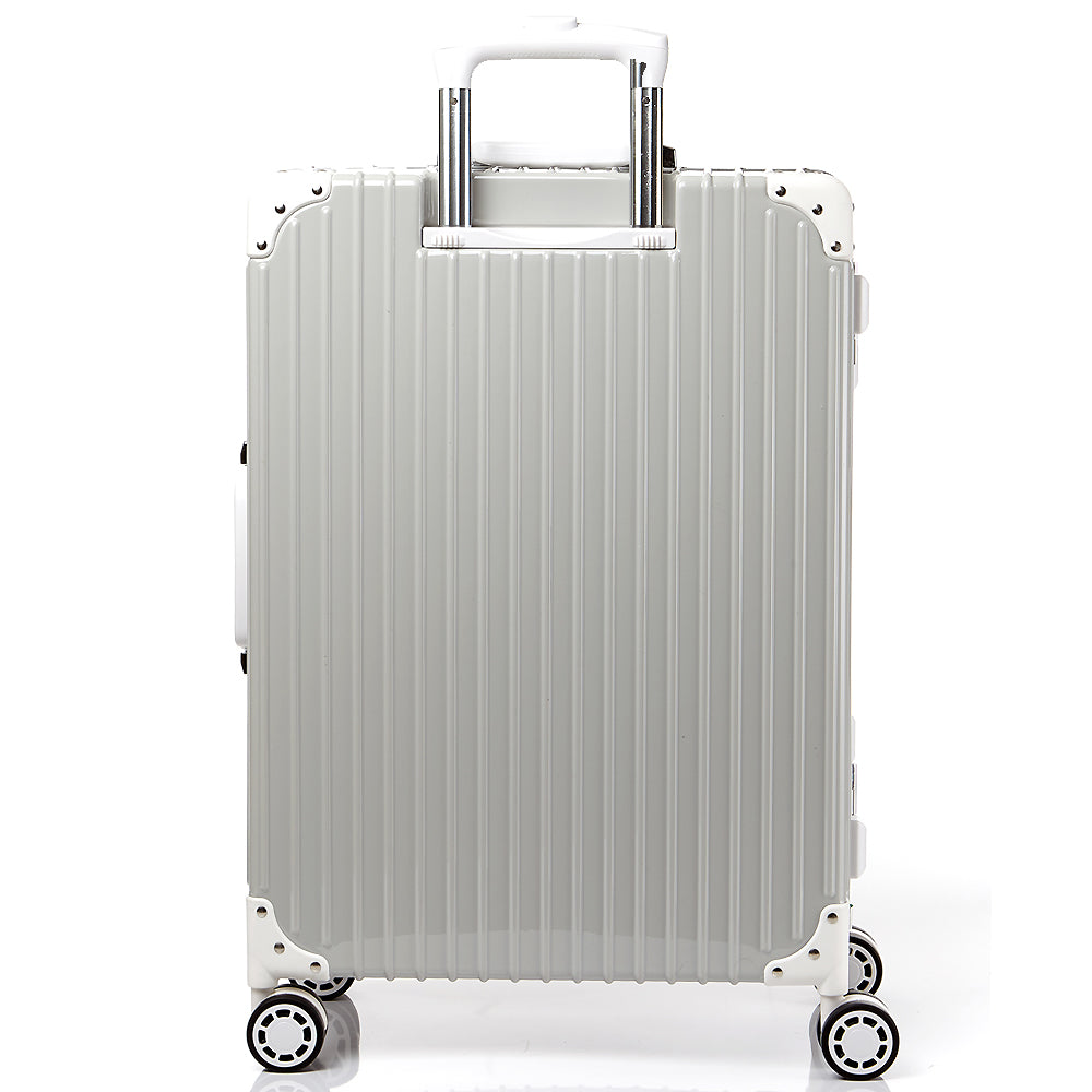 [Lucky Planet]  Edge 26-inch Luggage - Ivory - Luckyplanetusa