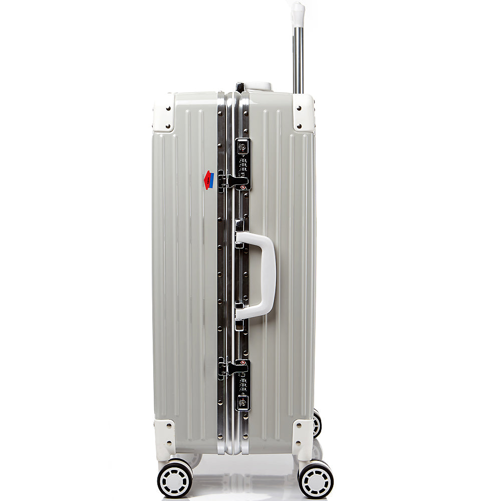 [Lucky Planet]  Edge 26-inch Luggage - Ivory - Luckyplanetusa