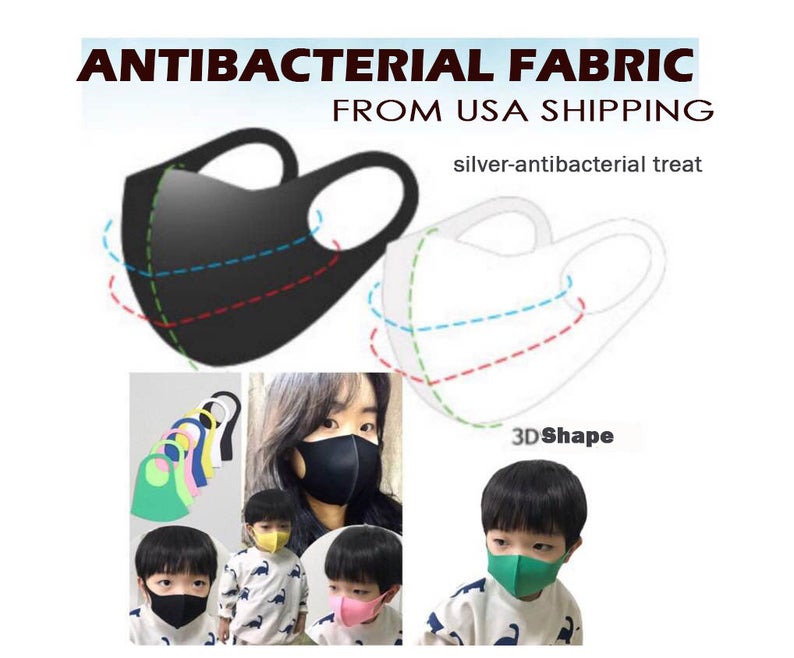 Antibacterial fabric made Washable Non-Medical Face Mask - Kids/ Adult Size - Quick dry / Ready to Ship - Luckyplanetusa
