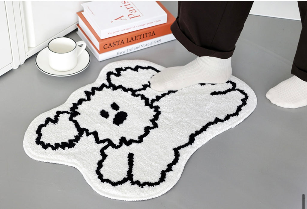 My little puppy shaped bath rug - Luckyplanetusa