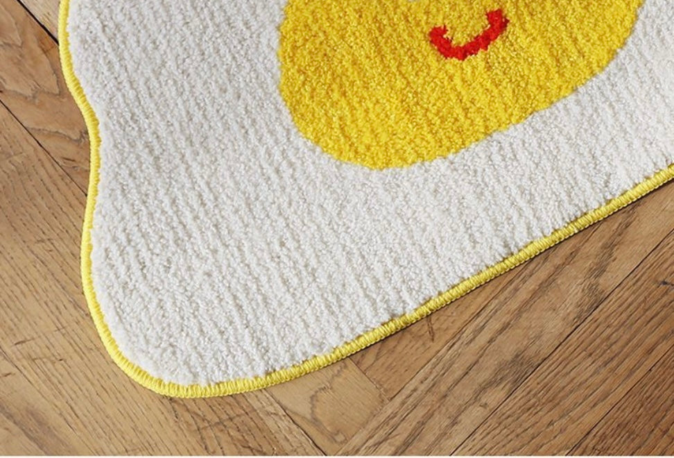Cute Shaped Tufted Bath Rug- Egg, Bear - Luckyplanetusa