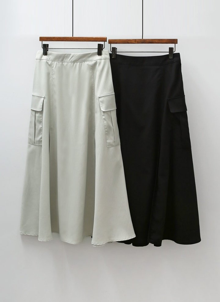 Side Pocket Sooji Skirts - Luckyplanetusa
