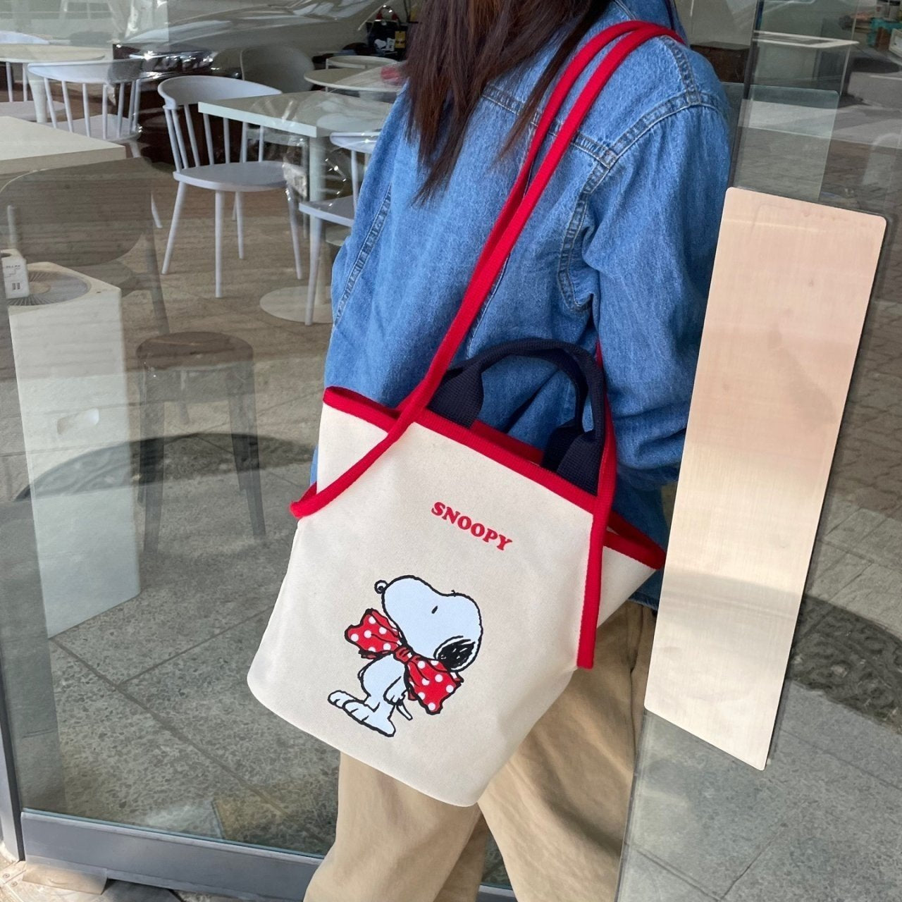 2way Snoopy Canvas Bag