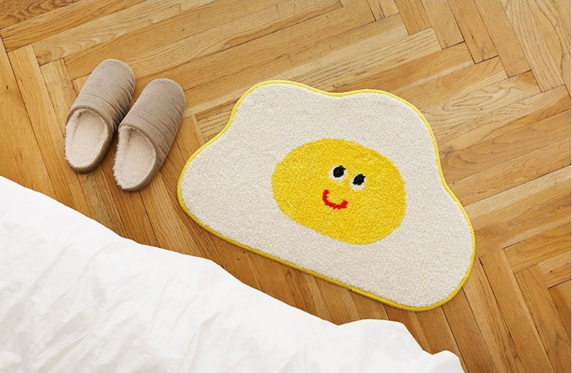 Cute Shaped Tufted Bath Rug- Egg, Bear