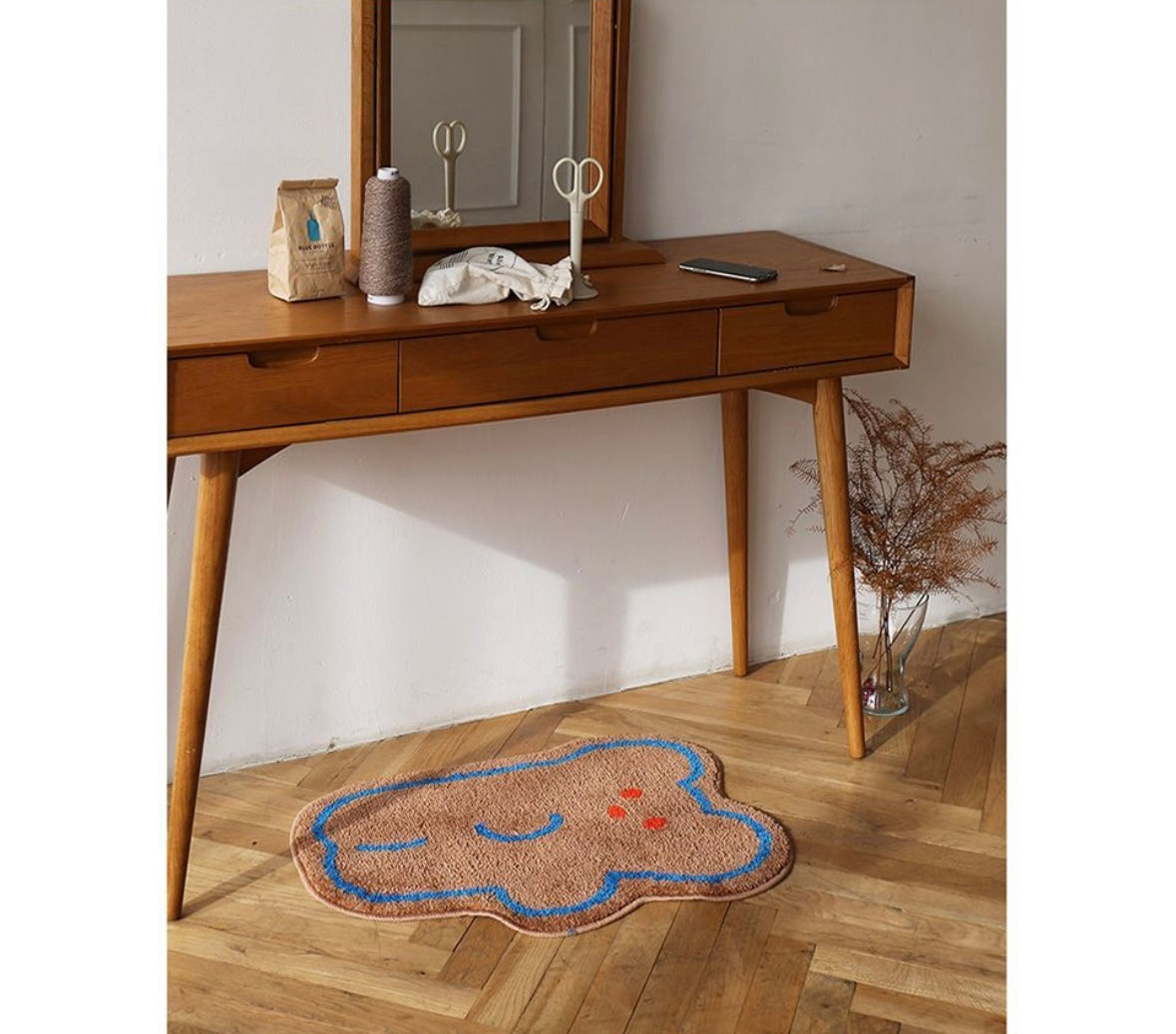 Cute Shaped Tufted Bath Rug- Egg, Bear - Luckyplanetusa