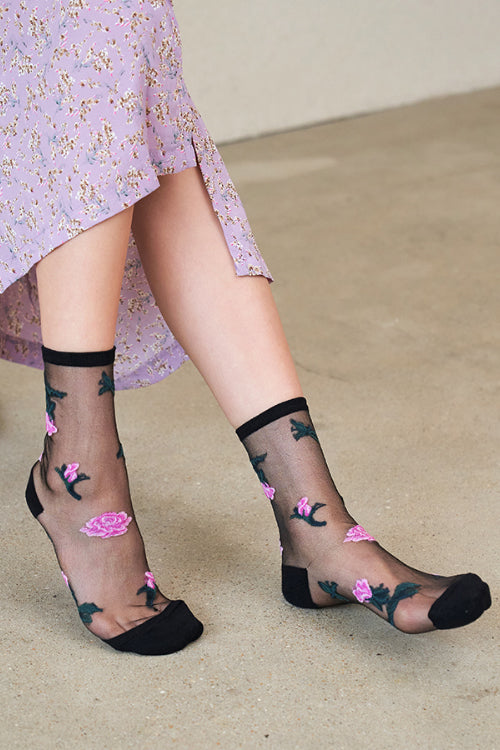 Secret Forest Sheer Socks