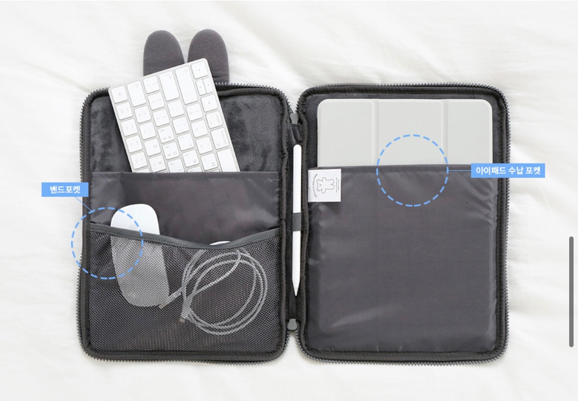 My fluffy friend 11” iPad pouch