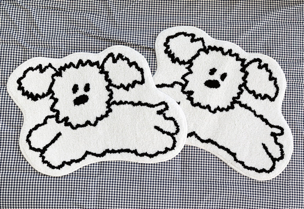 My little puppy shaped bath rug - Luckyplanetusa